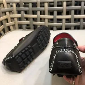 Fendi | Shoes | New Fendi Monster Eyes Black Leather Loafers  display picture 1